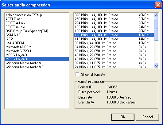 All Audio Codecs All Audio Codecs
