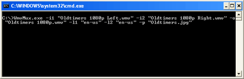 Windows Media Stereo Muxer command line